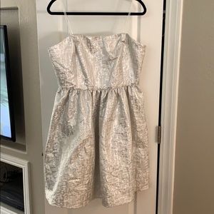 Strapless Splatter Party Dress